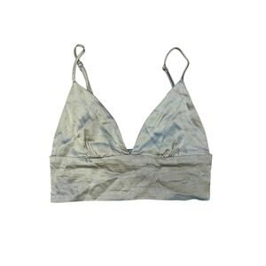Light Green Zara Satin Bralette Size Small - #46